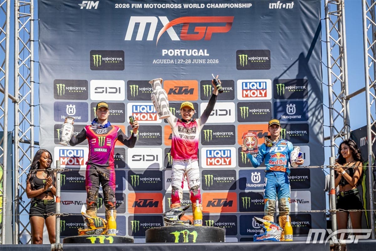 Farrés on the podium in Portugal