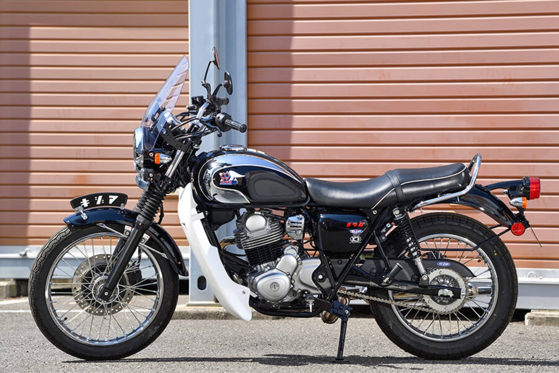 Honda GB350C and Kawasaki Meguro S1 by Kijima