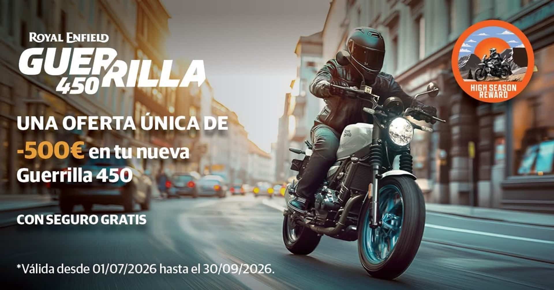 Royal Enfield a summer commercial campaign with up to 500 euros discount