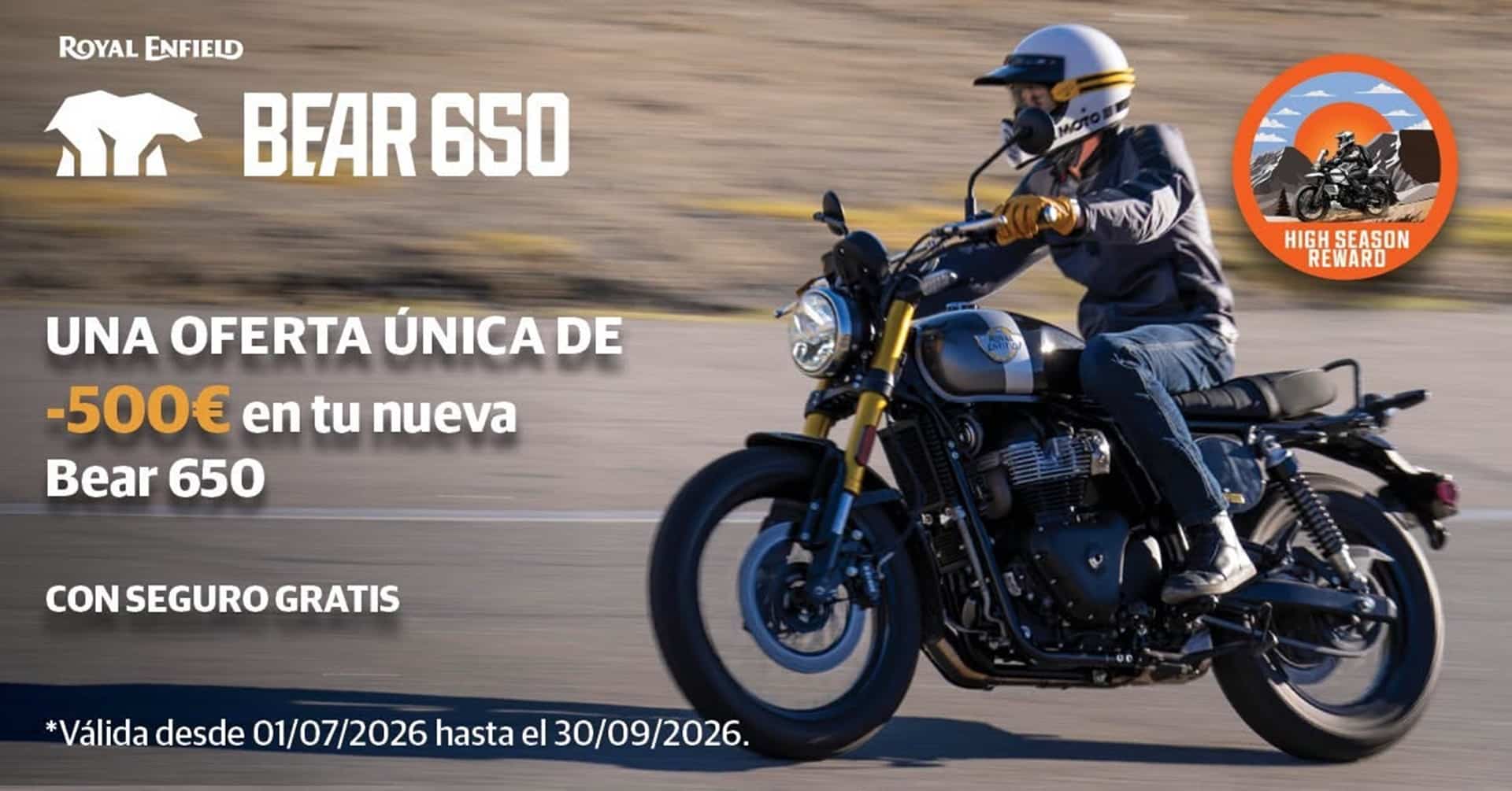 Royal Enfield a summer commercial campaign with up to 500 euros discount