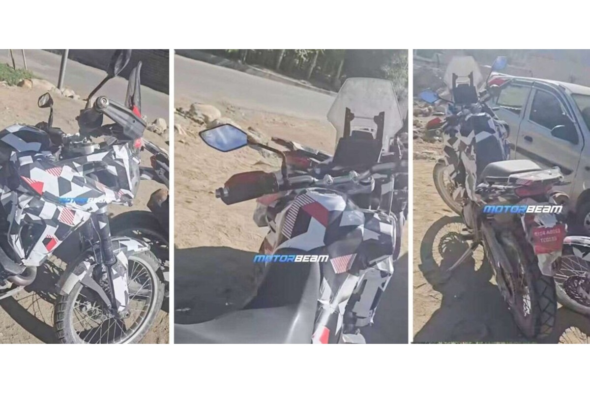 The Hero XPulse 420 is “portrayed” again during a test test