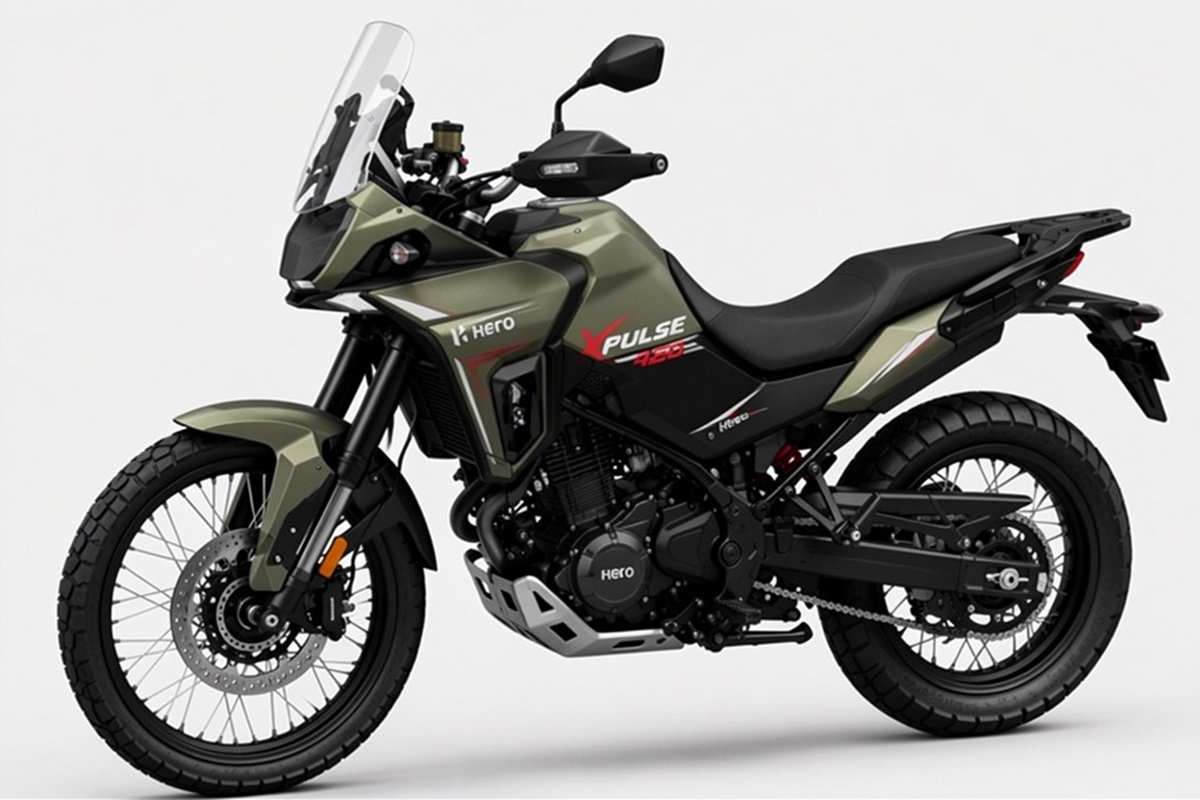 La Hero XPulse 420 vuelve a ser “retratada” durante un test de pruebas