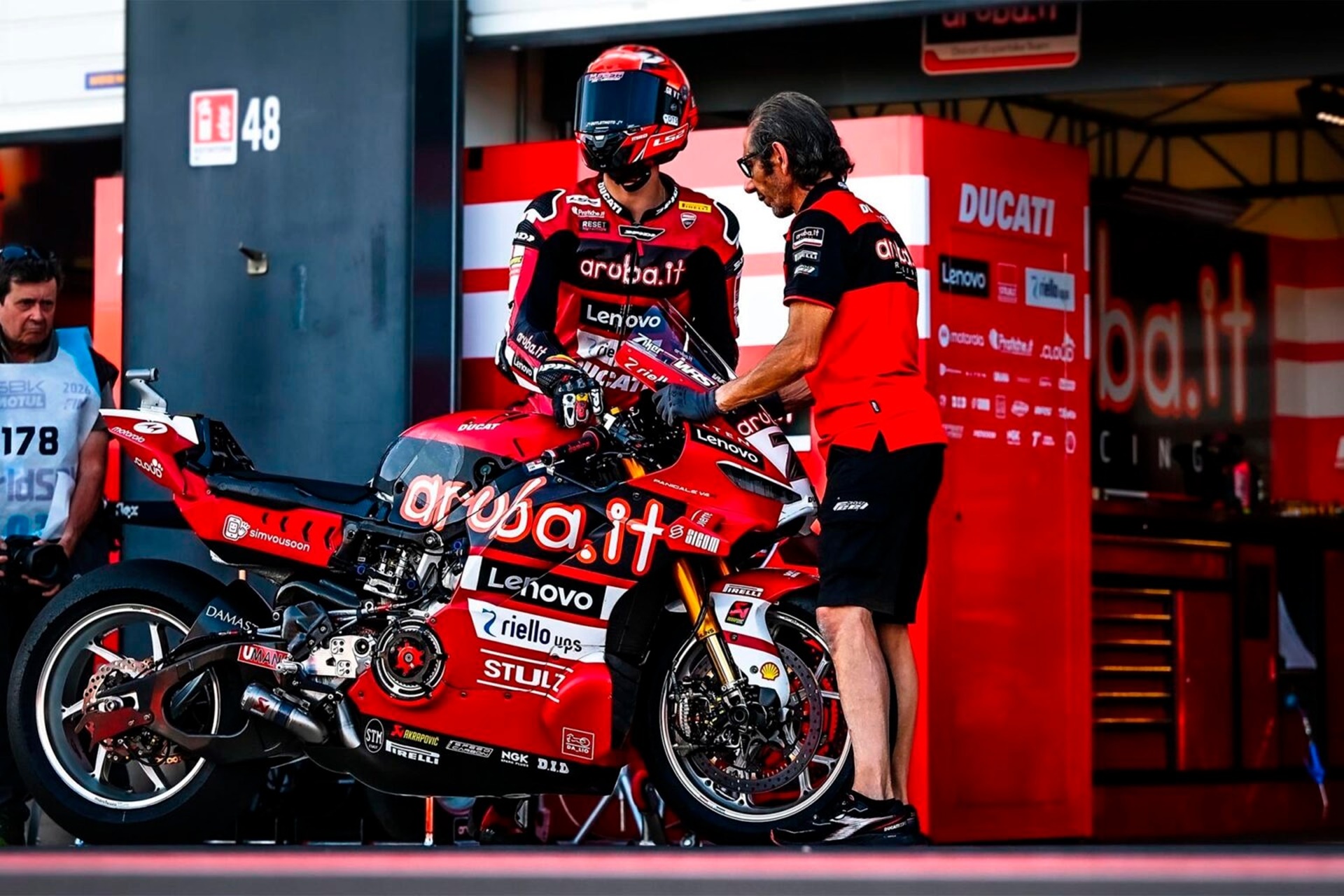 Ducati celebrates winning its 22nd Constructors' title in the WSBK