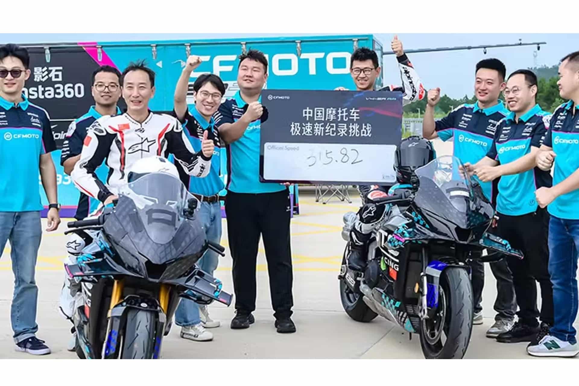 The CFMOTO V4 SR-RR officially becomes the fastest Chinese street bike on the planet
