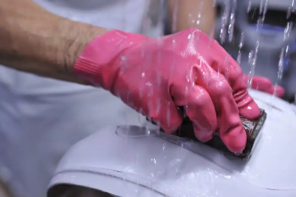 How to clean a helmet in summer