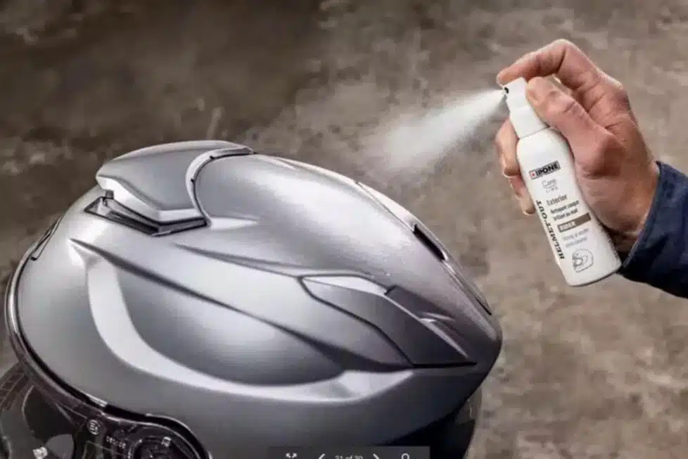 How to clean a helmet in summer