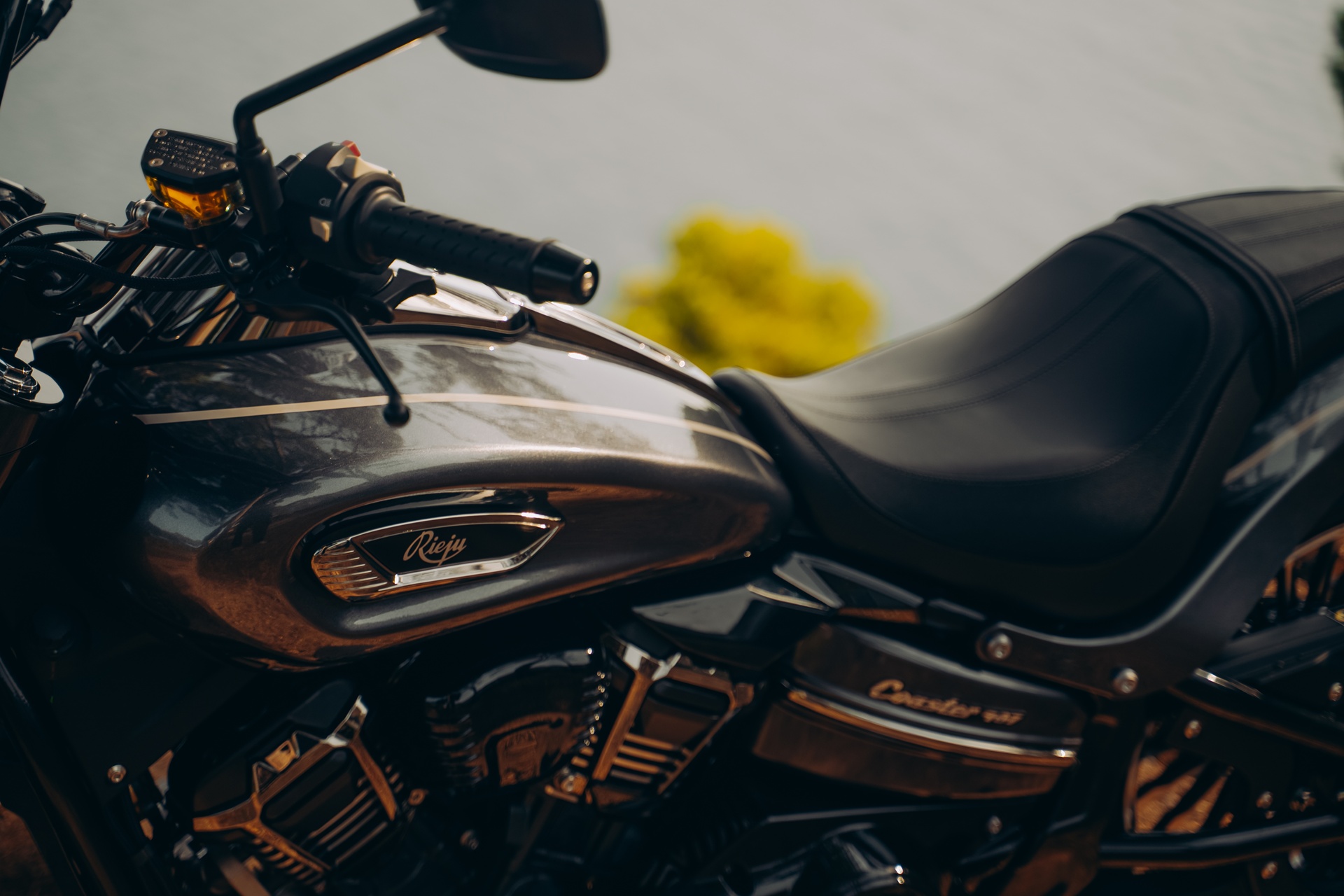 The Rieju Coaster 407 arrives very equipped: V-Twin, traction control, keyless and 4,961 euros