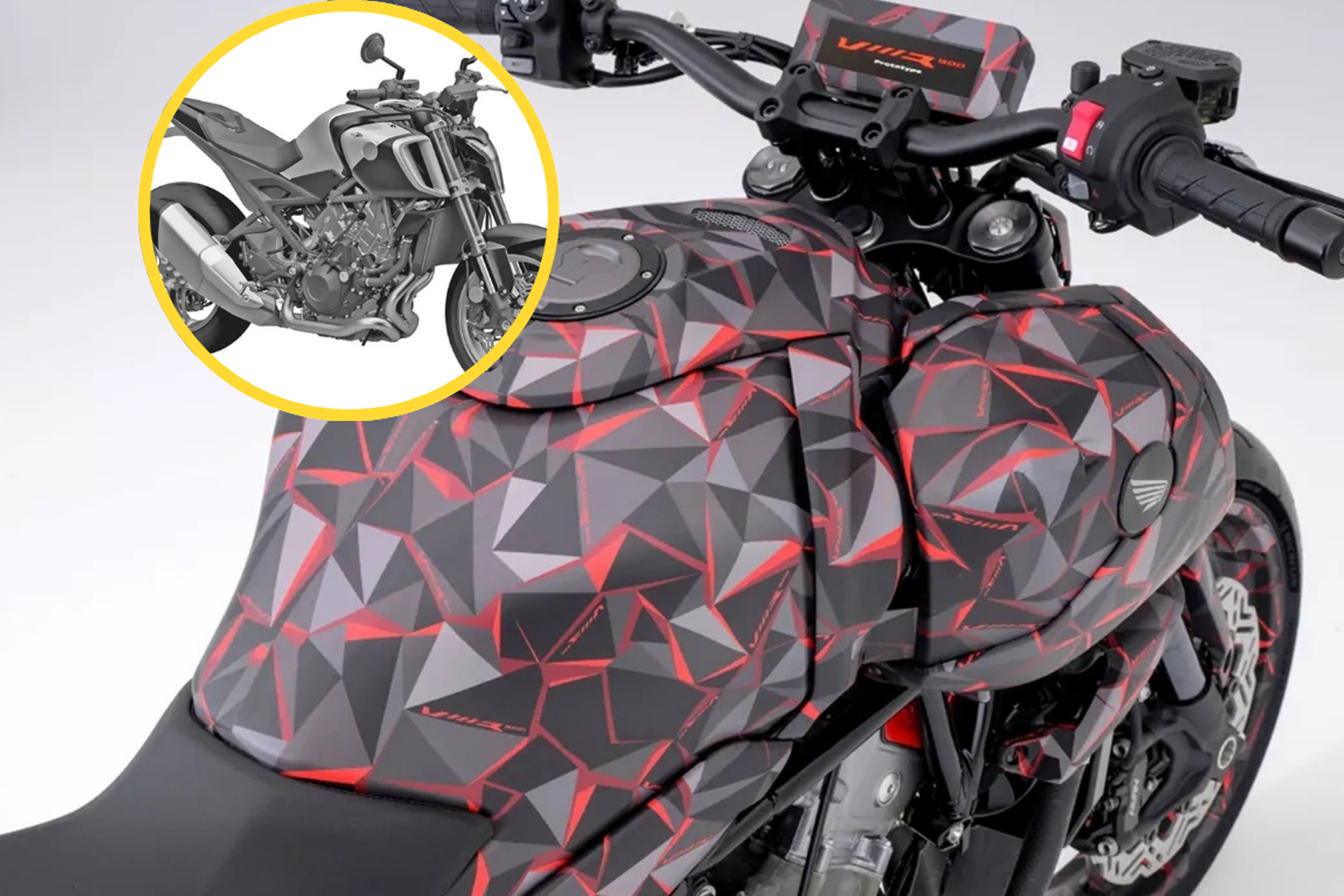 La Honda V3R 900 E-Compressor sin camuflaje: así luce la versión que llegará a las calles
