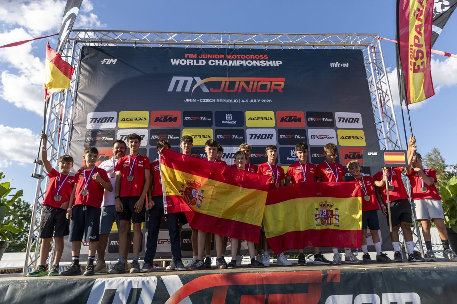 Spain champion of the FIM Ride Green Cup 2026 of the Junior Motocross World Cup