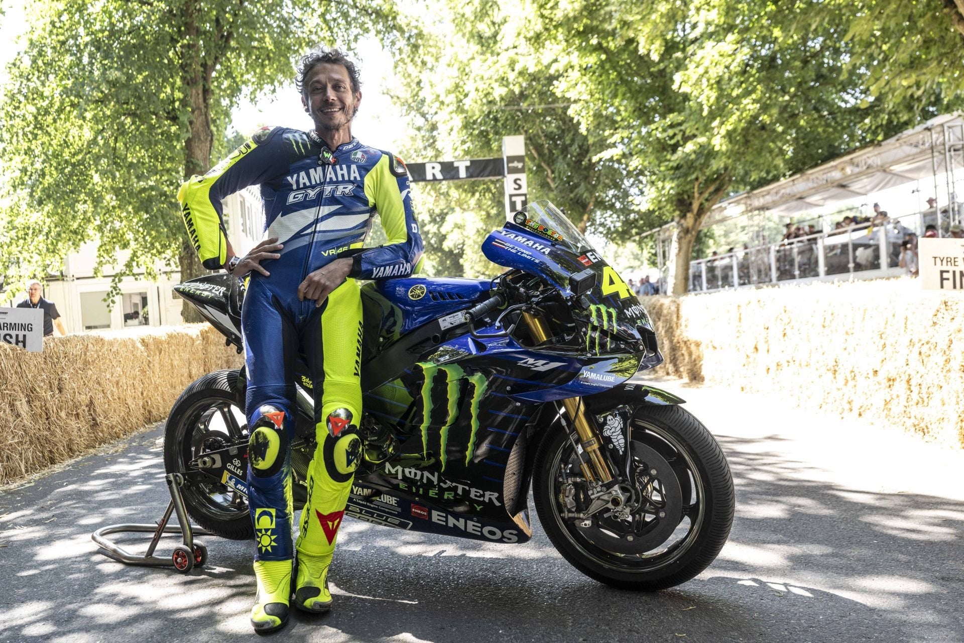 Valentino Rossi returns to ride his Yamaha YZR-M1 at Goodwood Festival 2026