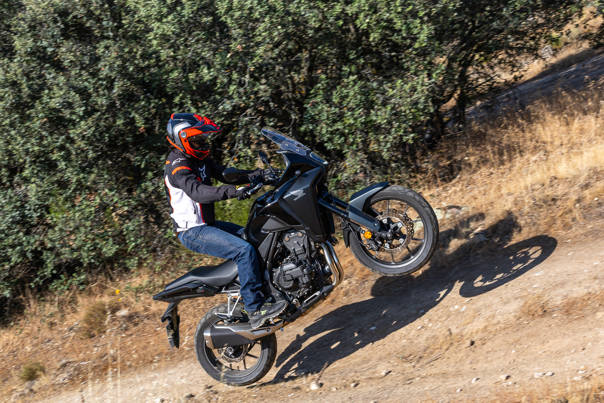 Honda NX500 E-Clutch Test