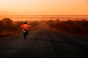 Hot summer on the motorcycle