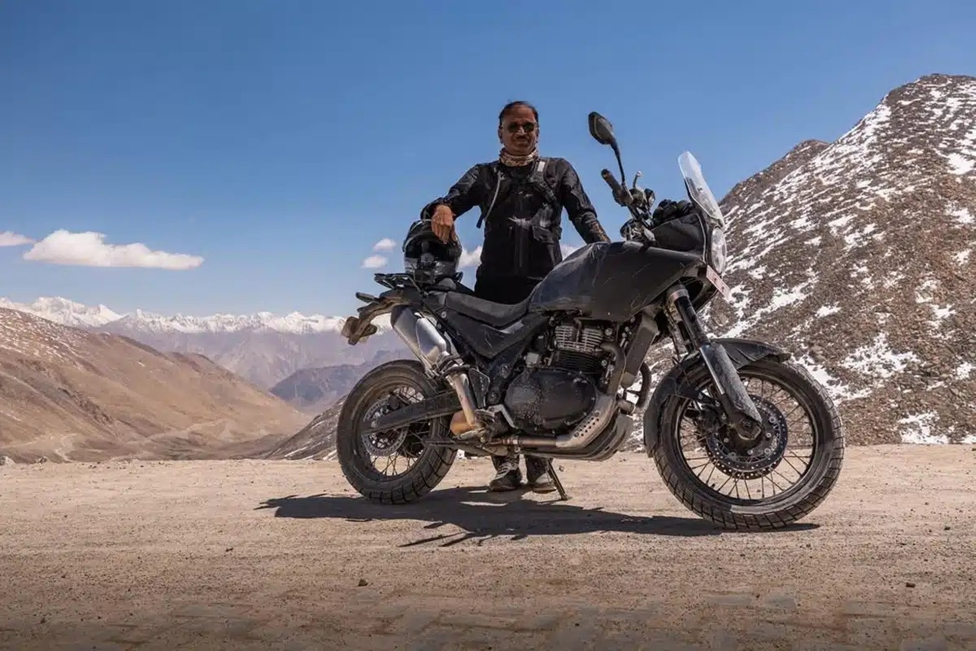 A Himalayan 750 almost ready for production is already rolling on European roads