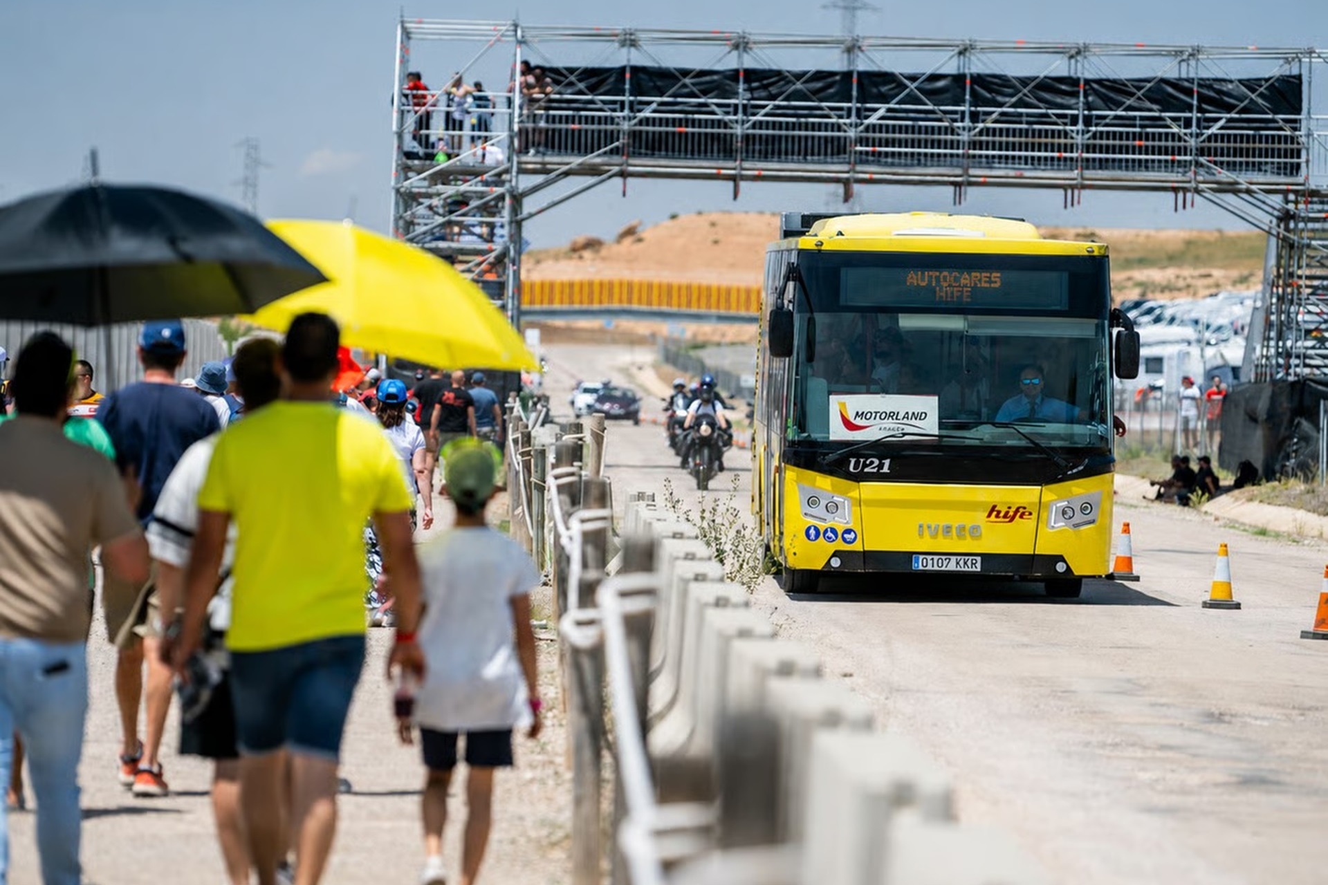 Hife, anuncia servicios especiales de transportes para el GP de MotorLand Aragón 2026