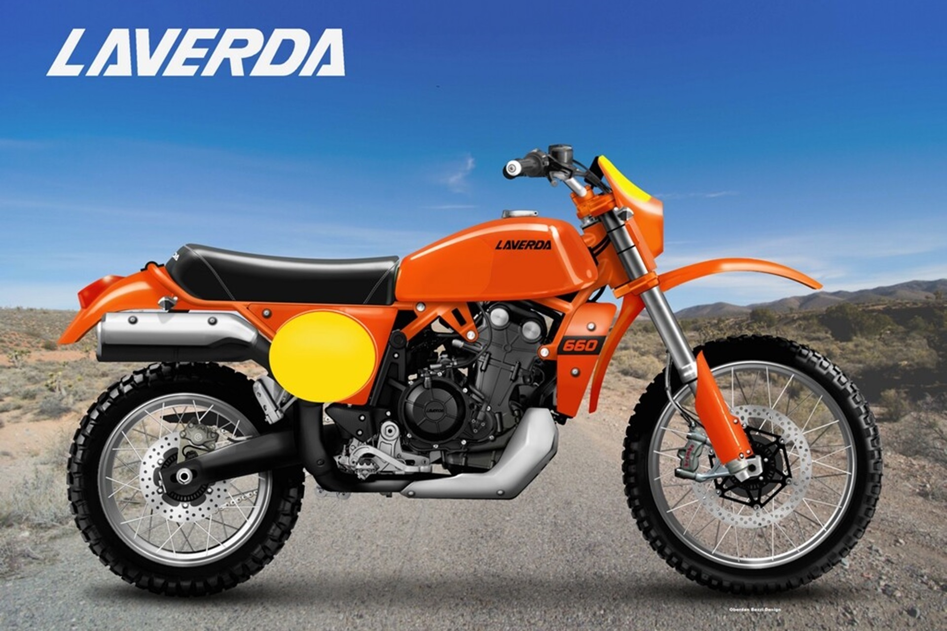 Laverda LA-1 660 by Oberdan Bezzi: The off-road with classic style and Aprilia mechanics that could seal the resurgence of the brand