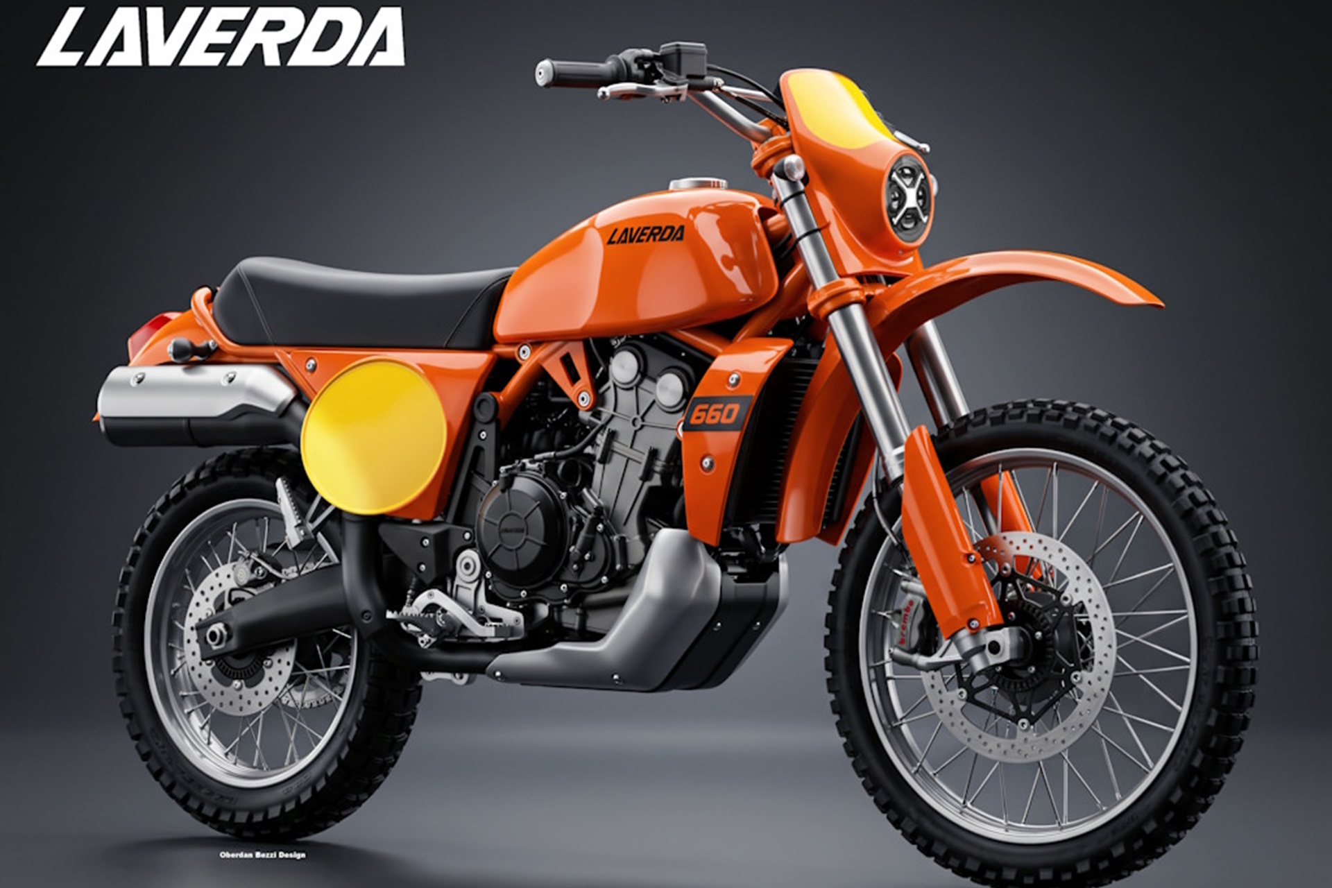 Laverda LA-1 660 by Oberdan Bezzi: The off-road with classic style and Aprilia mechanics that could seal the resurgence of the brand