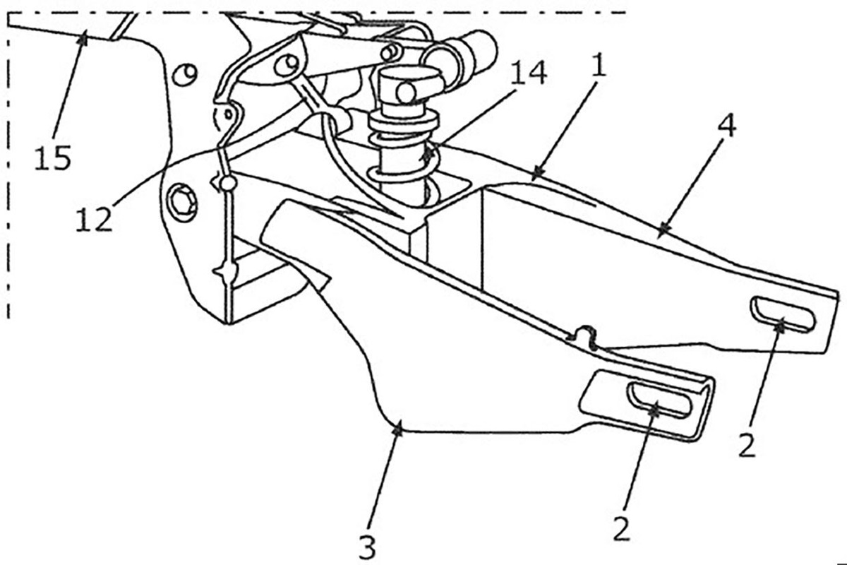 BMW patents the swingarm that will mount its next generation of superbikes