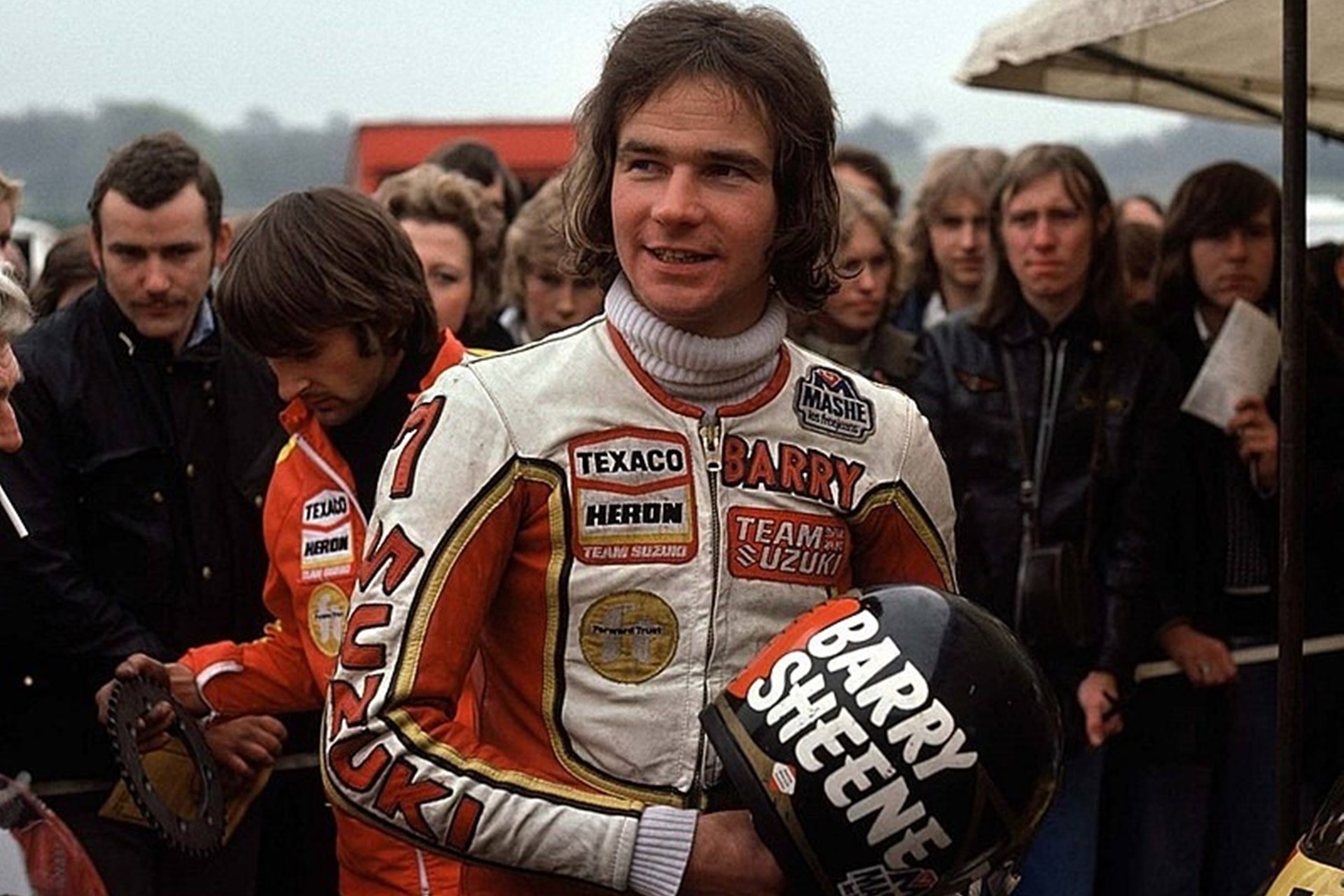 Barry Sheene, the British motorcycling legend, is inducted into the MotoGP Hall of Fame