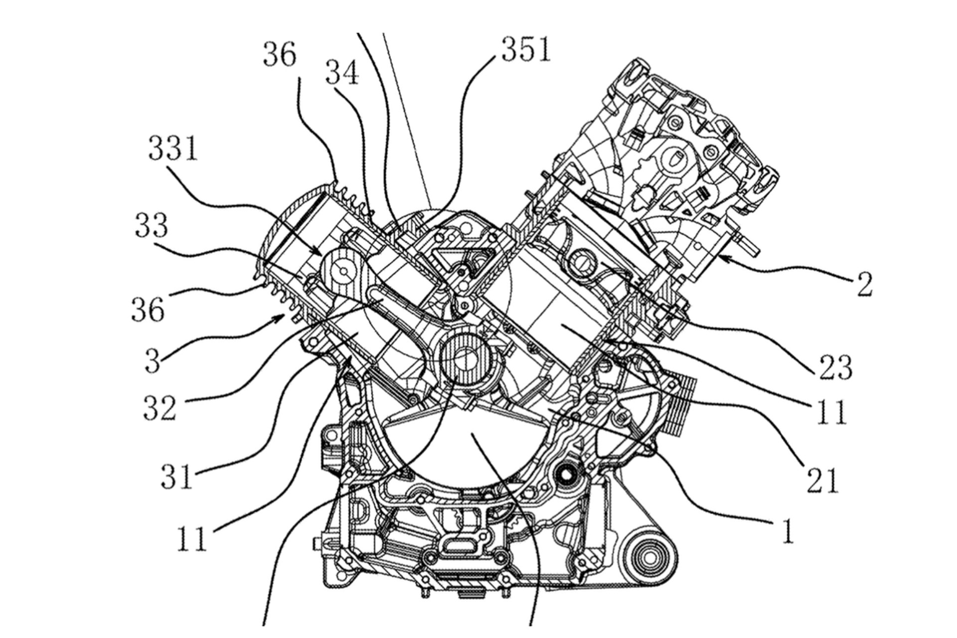QJMotor patente V-Twin