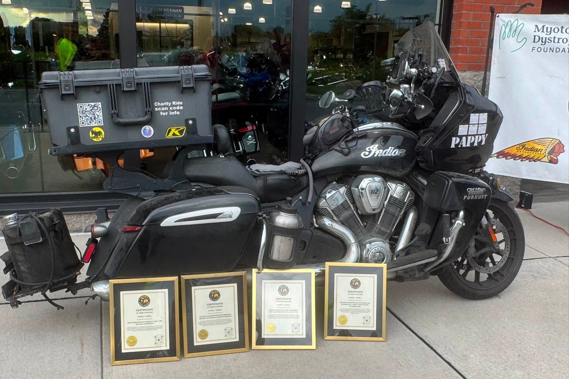 2025 Indian Pursuit owner sets four world records for a good cause