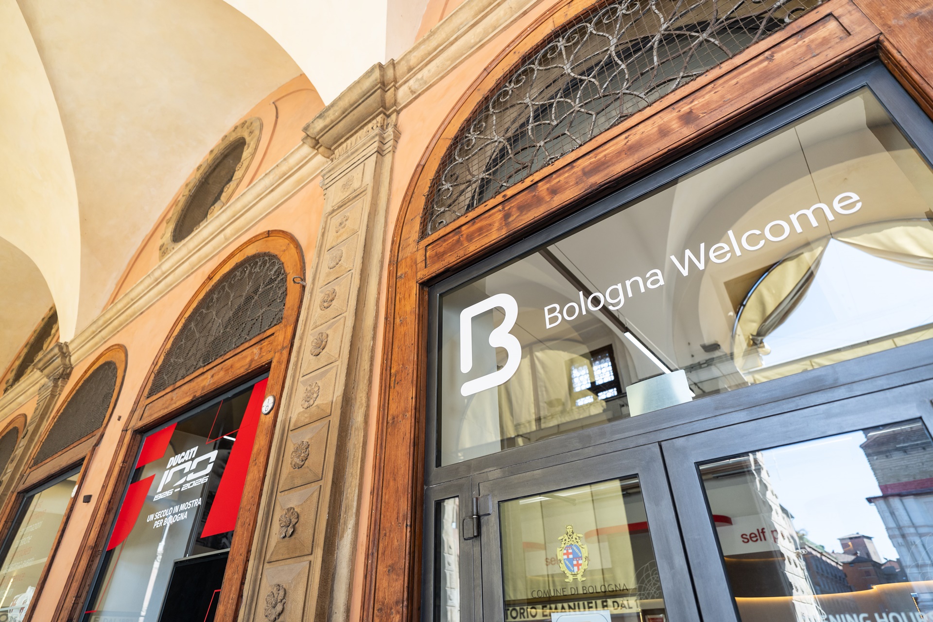 Ducati, on the occasion of the centenary, brings the company's identity to the heart of Bologna