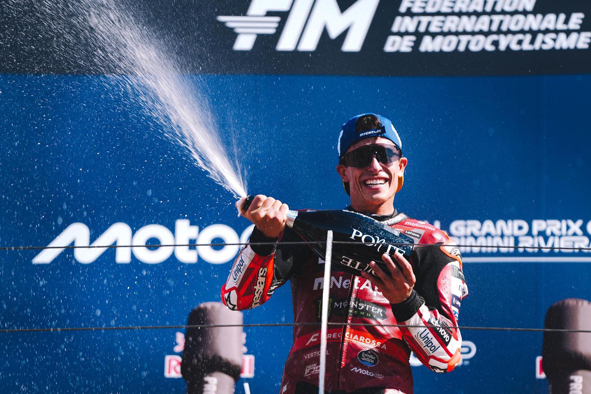 Marc is, for the first time this season, in front of the general classification