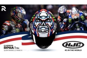 RPHA 1 V2 Carbon Le Mans 3: This is the latest helmet resulting from the collaboration between Fabio Quartararo and HJC