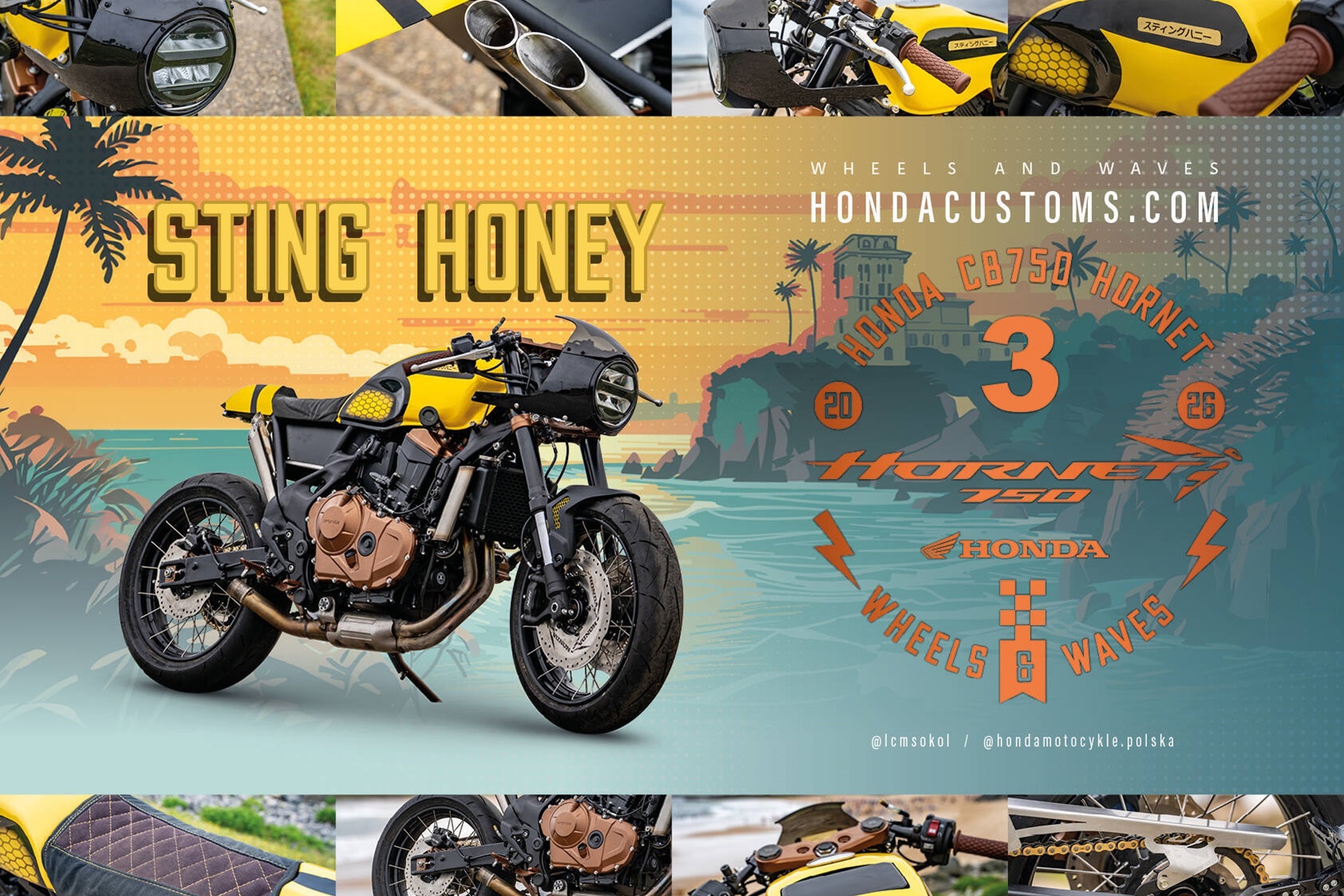 “Mugen”, the aggressive Portuguese reinterpretation of the CB750 Hornet, is proclaimed winner in the 7th edition of Honda Customs
