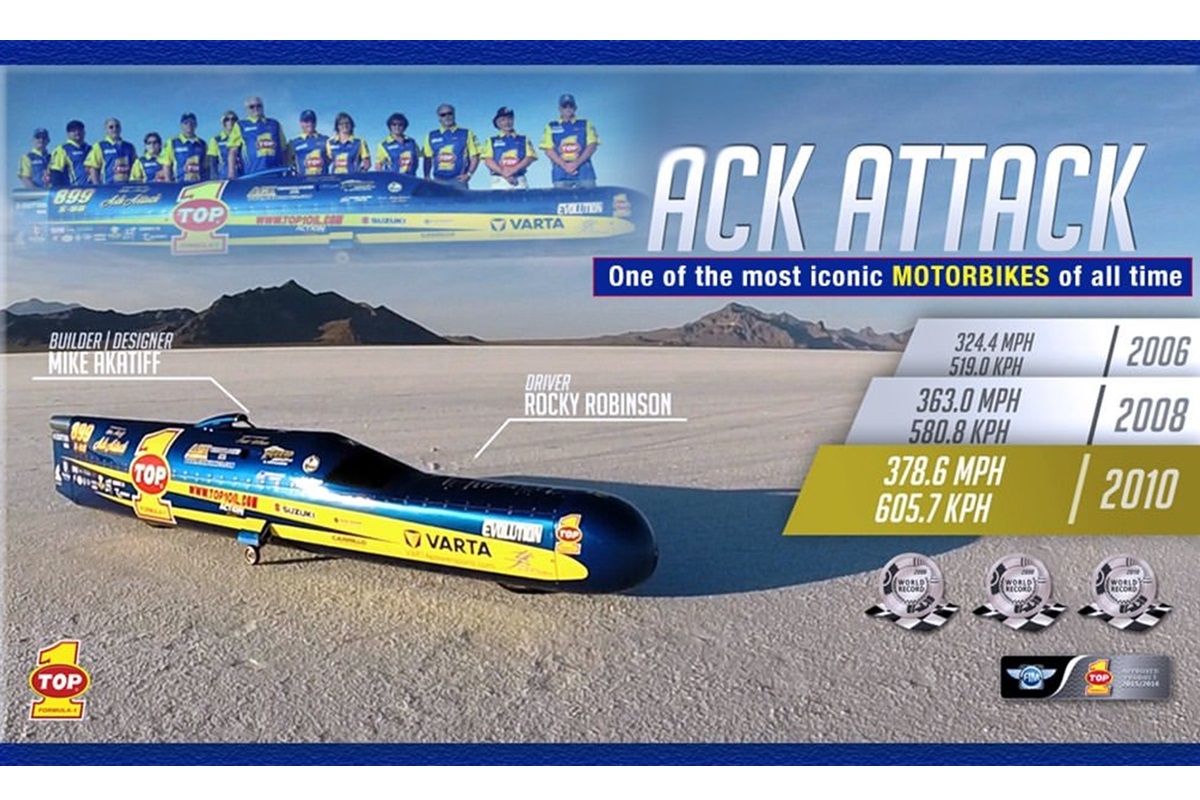 ACK Attack, the fastest “motorcycle” on the planet, will try to beat its own record next October