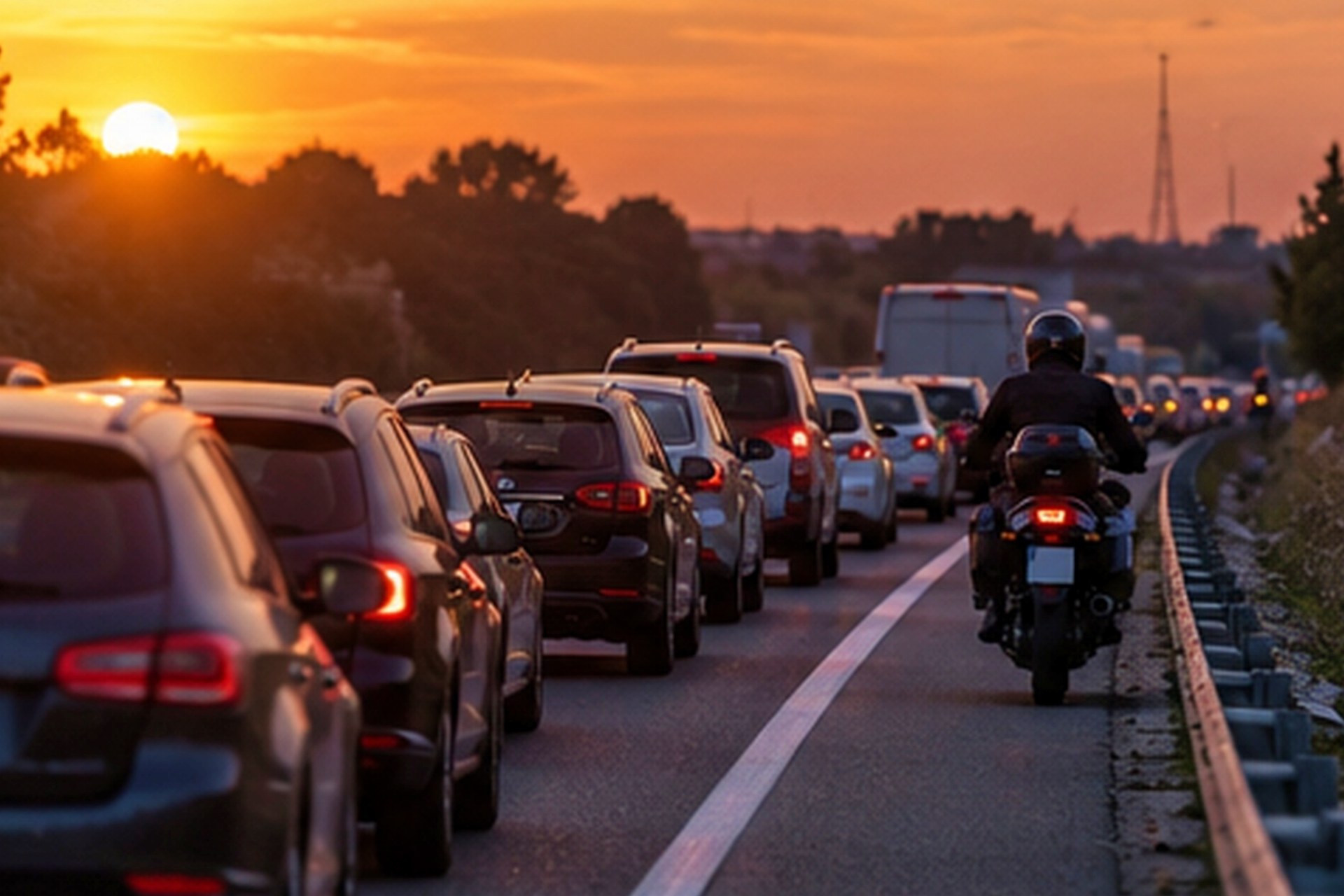 Motos por el arcén en atascos BOE DGT 2026