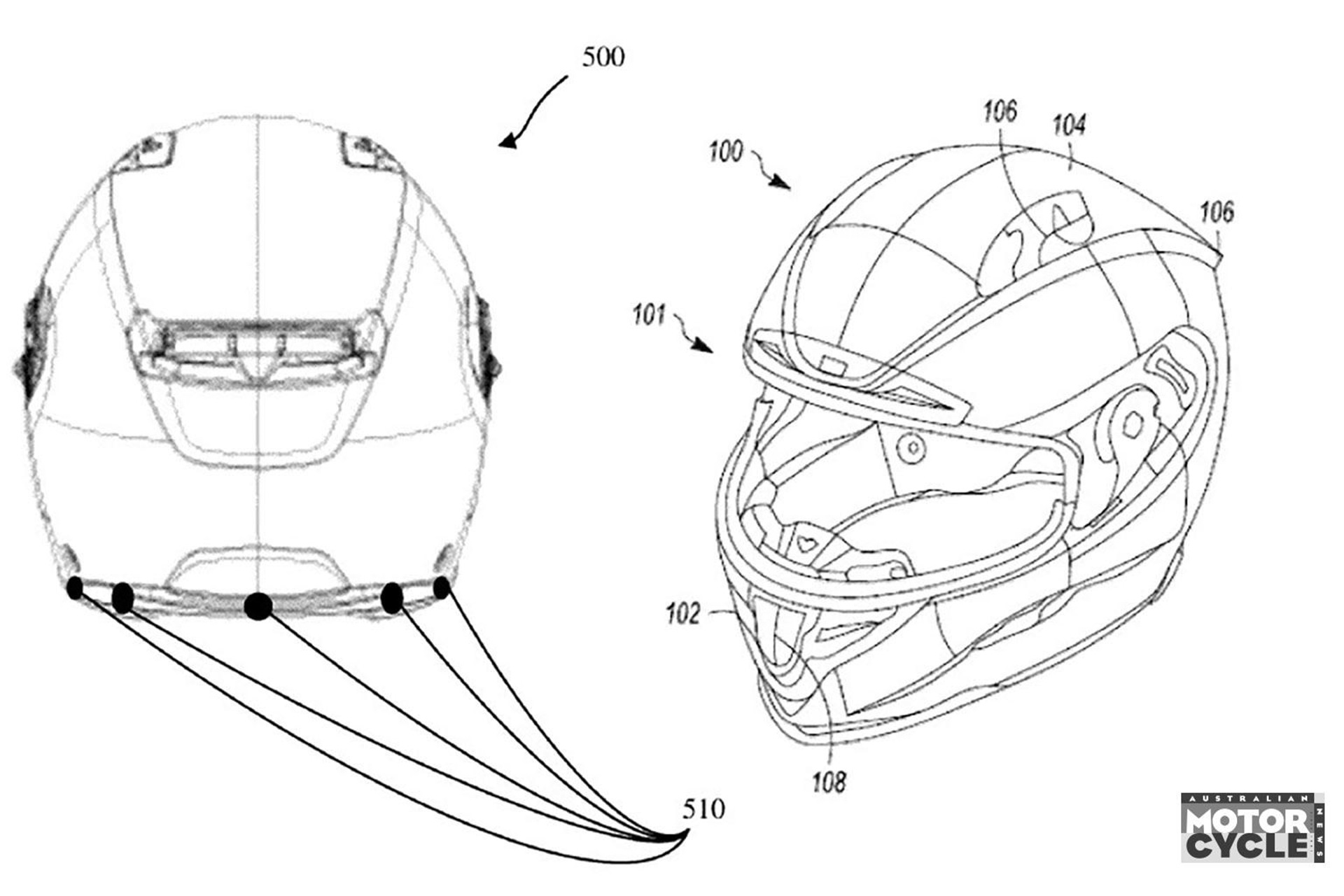 GoPro patents its first helmet model with integrated camera and “smart” microphones