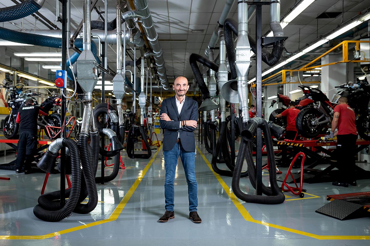 Domenicali, CEO of Ducati, was present during the statements