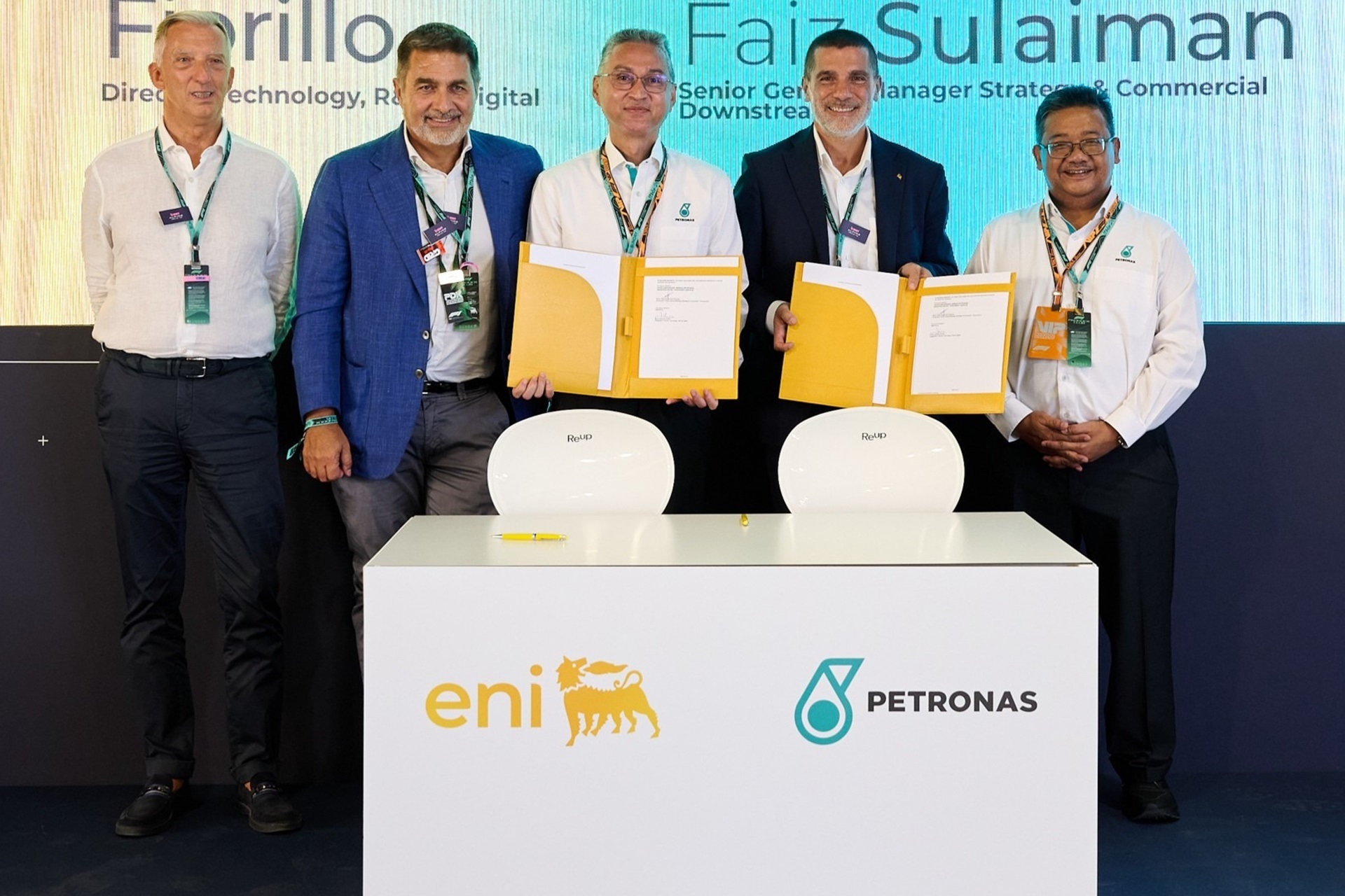 Eni y Petronas firman un “Acuerdo de Viabilidad” para evaluar si la biogasolina de alto rendimiento es viable en modelos de calle