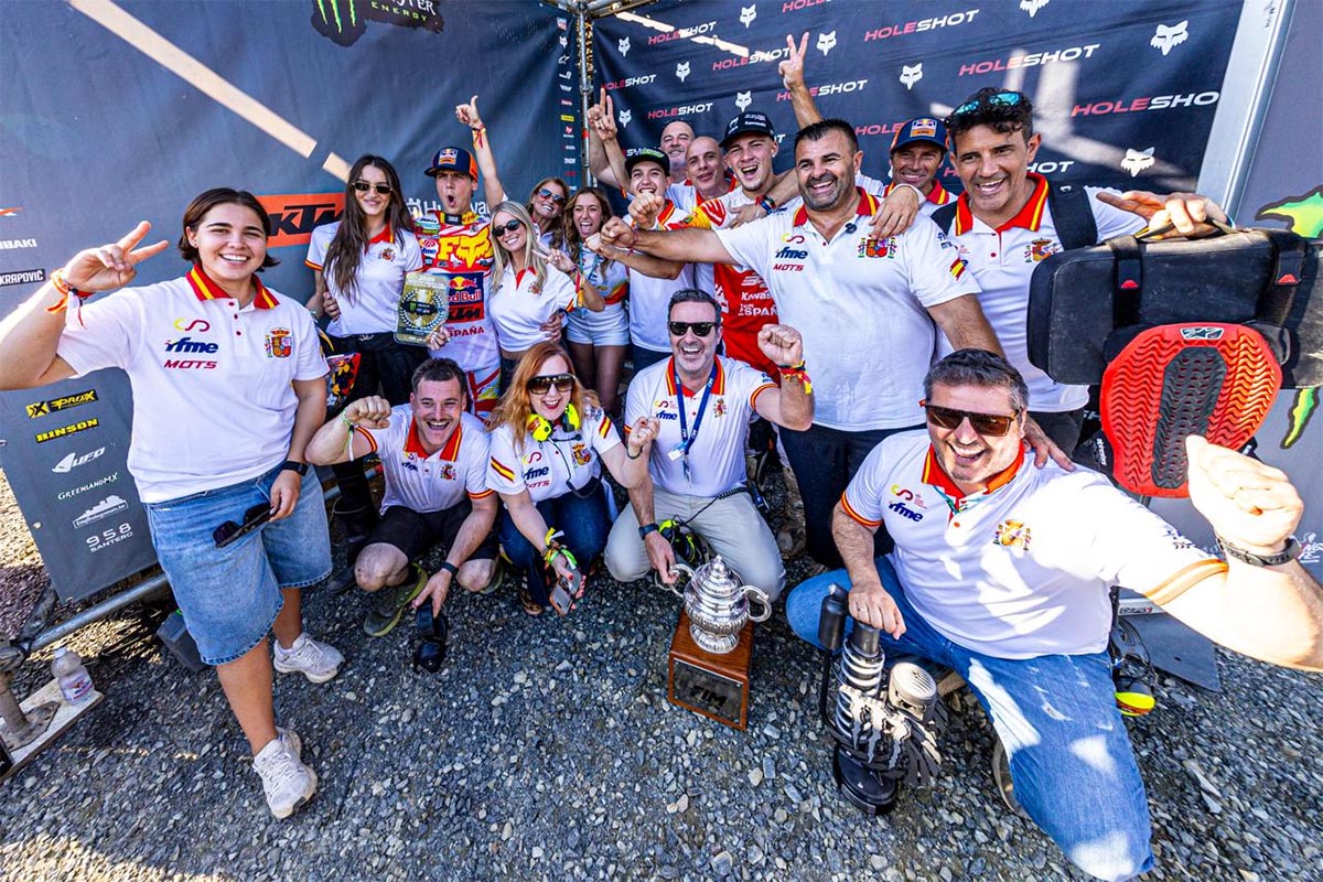 The team shone like Spain had never done before in the MXON