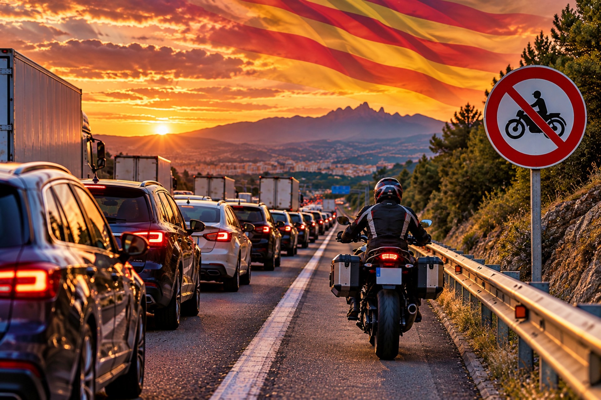 Motos arcén Cataluña Reglamento de Circulación 2026