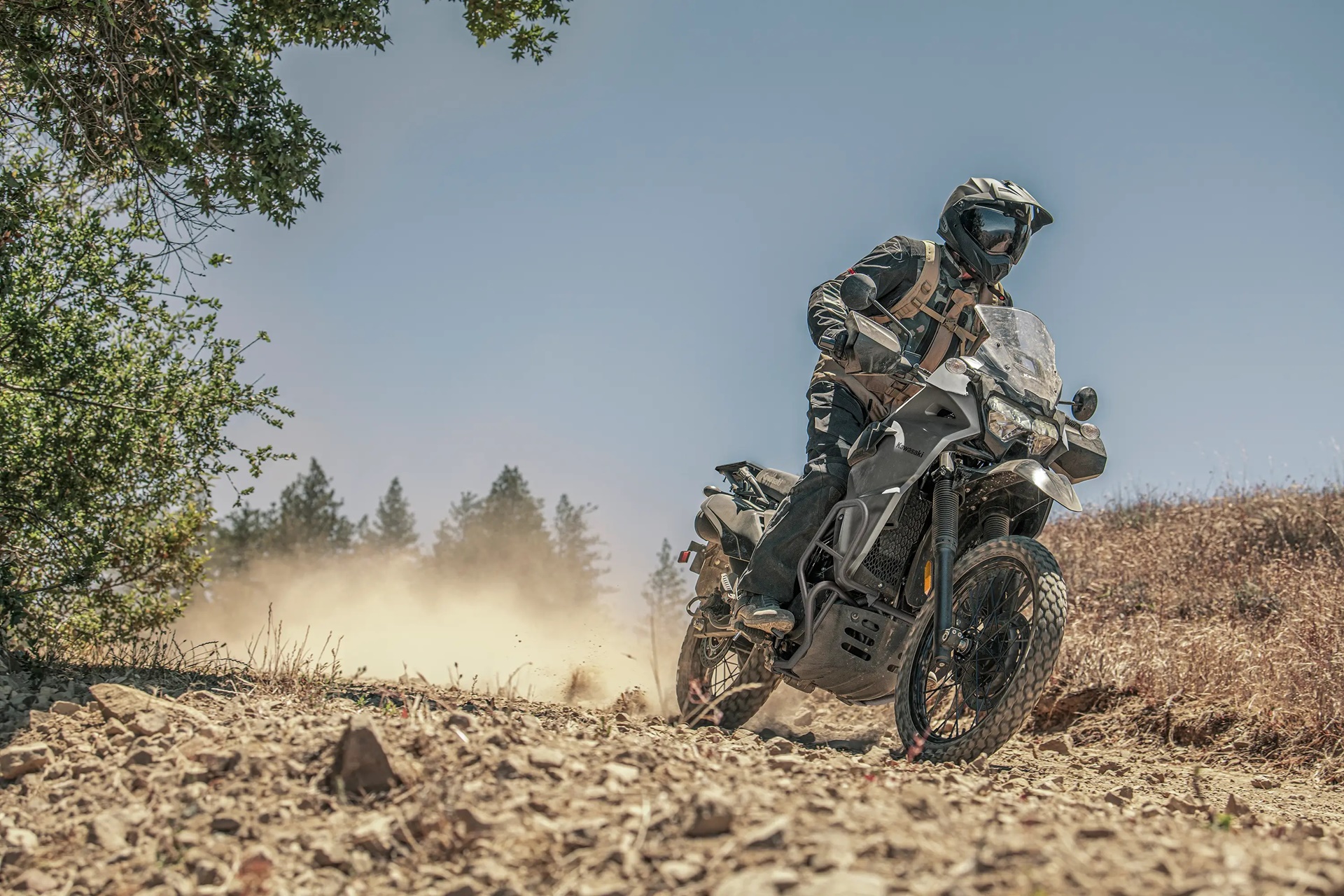Kawasaki expands its 2027 ADV range with the new KLR650 DF ABS