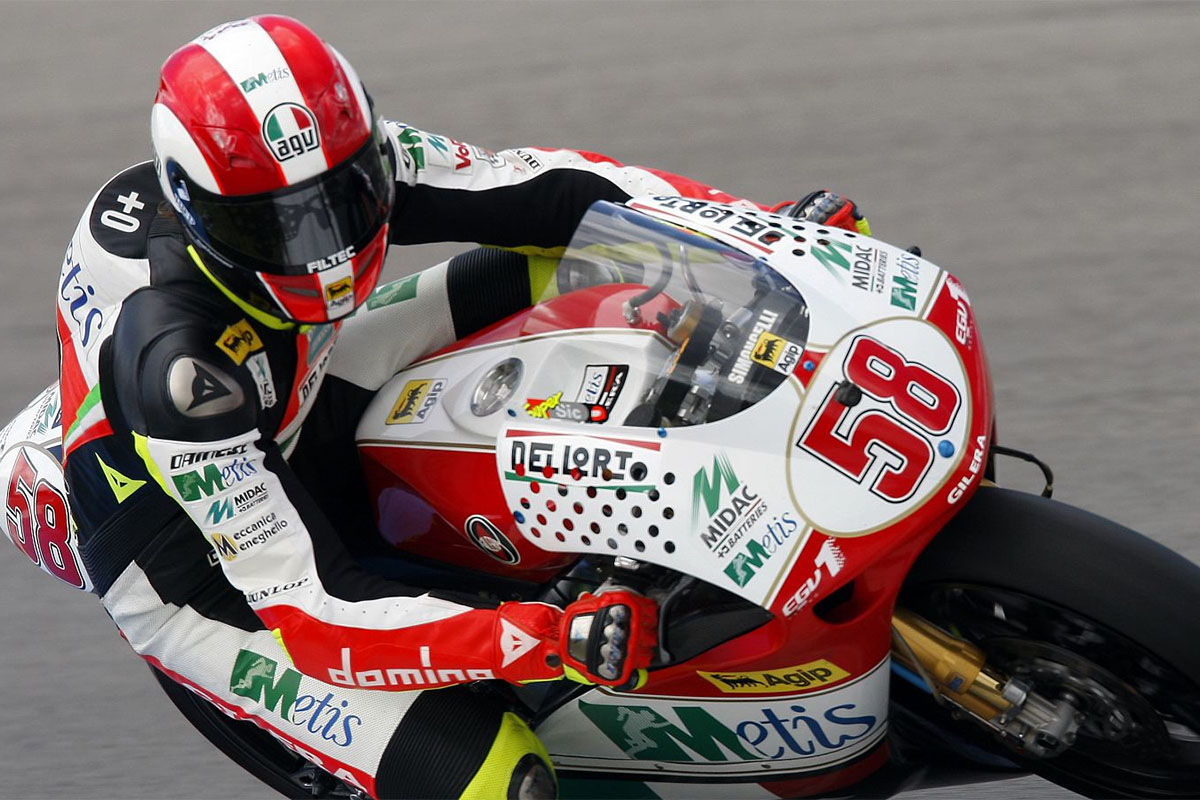 Marco's four years in 250 were with a Gilera