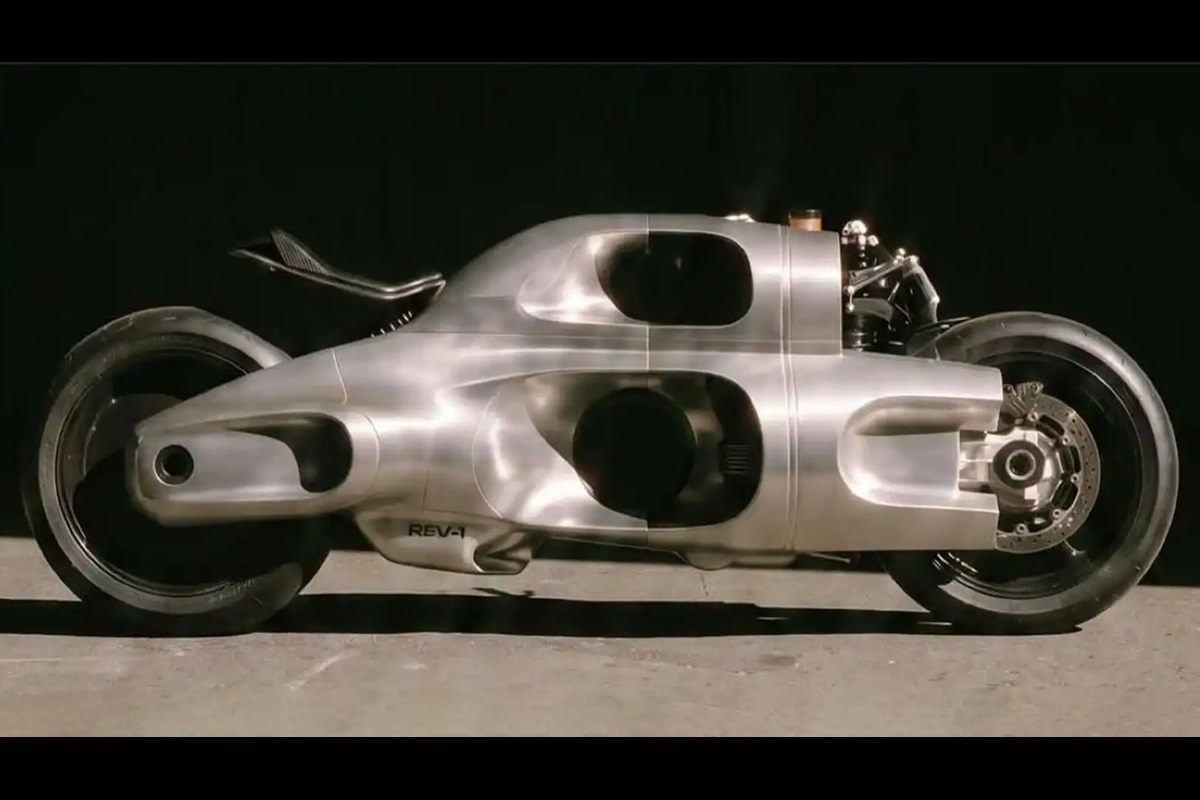 REV-1 by Lennart Baramsky: The motorcycle of the future, with 612 HP of power, powered by hydrogen