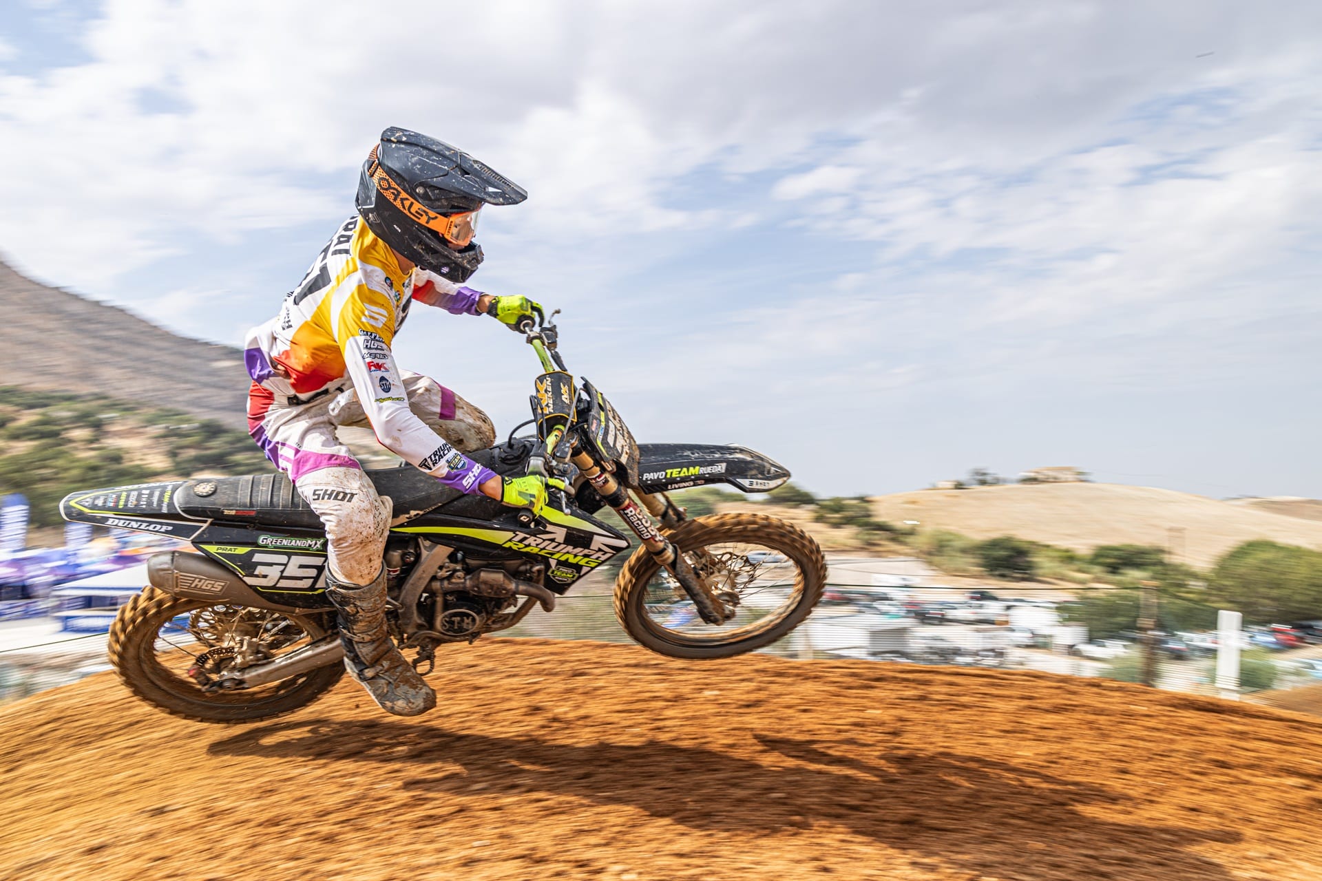 Carlos Prat and Triumph Racing Pavo Rueda win the national Under-18 Motocross title