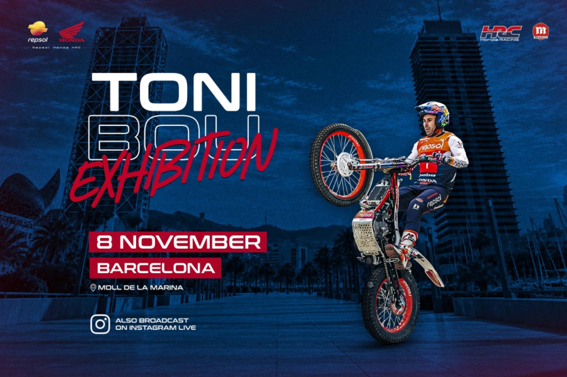 Toni Bou celebrará en Barcelona sus 40 títulos mundiales junto a todos los aficionados