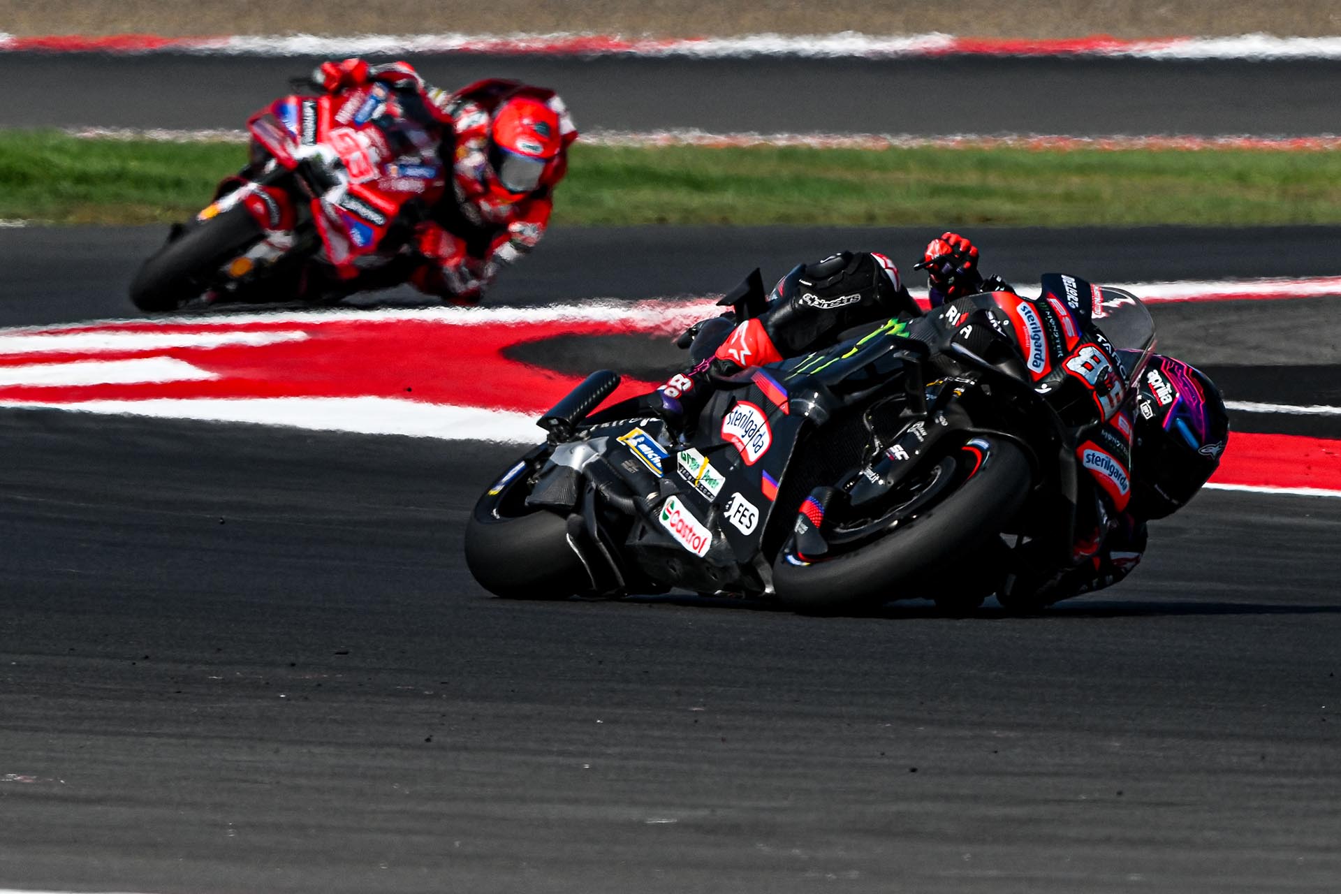 Aprilia is one step ahead of Ducati and that is evident