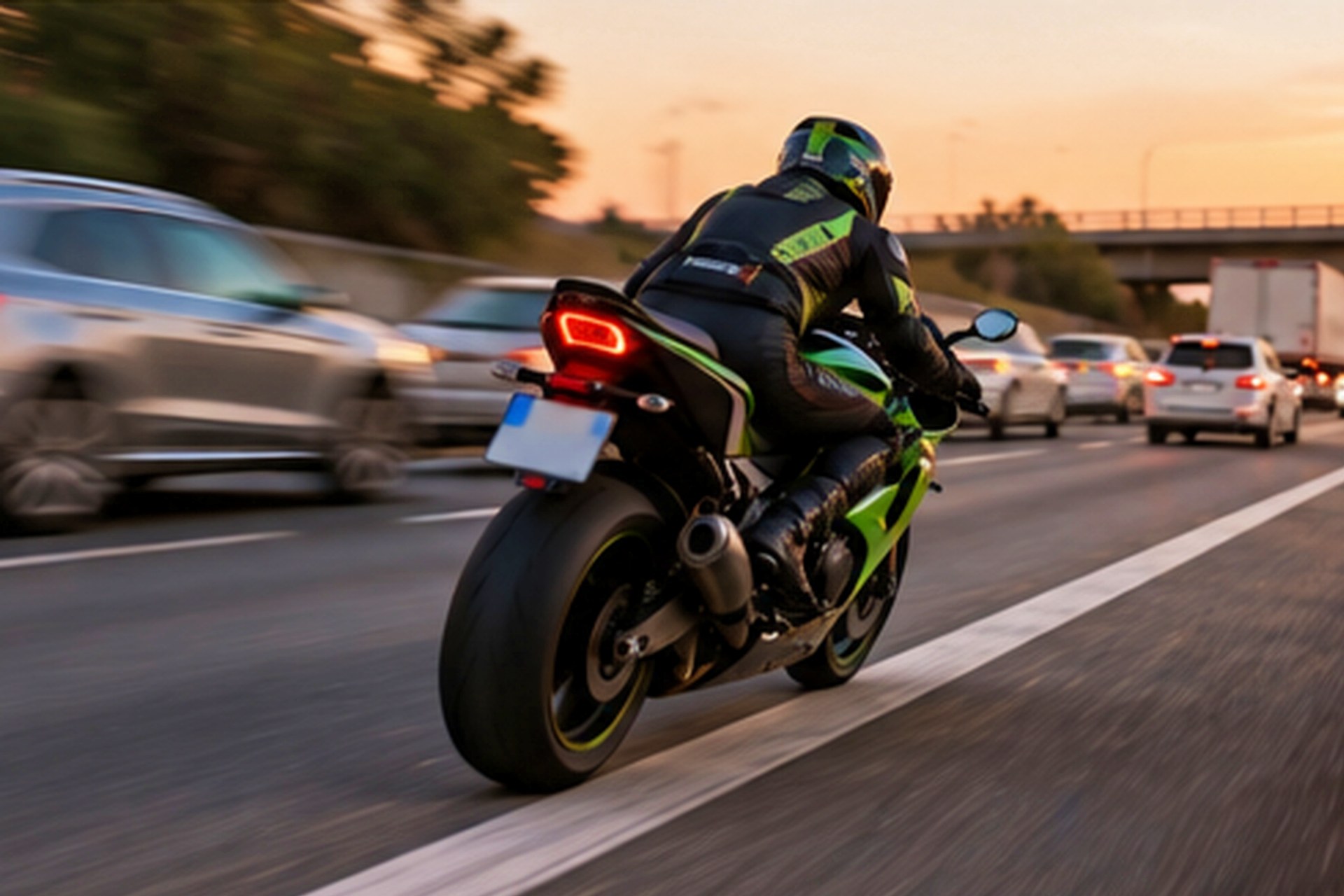 Motorcycles on the shoulder Catalonia Traffic Regulations 2026