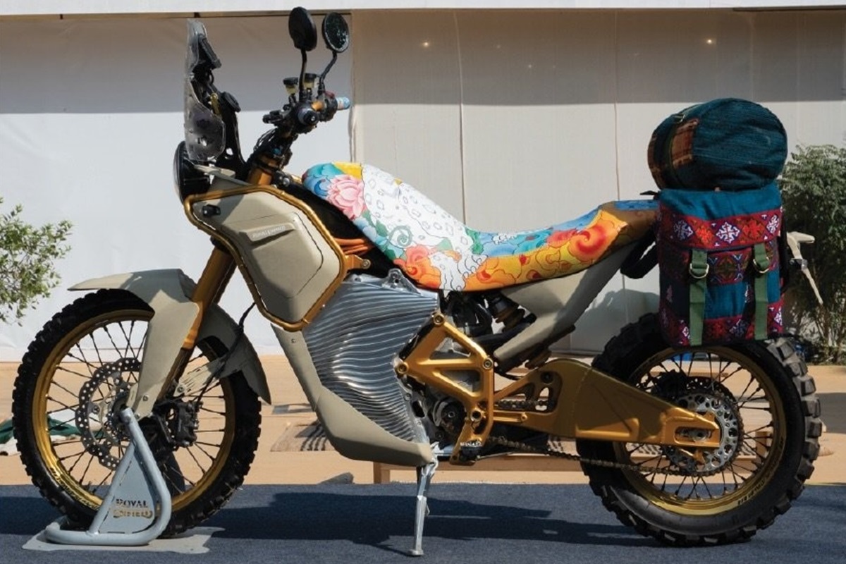 The future Himalayan Electric seen with a “floral look” at a recent international event
